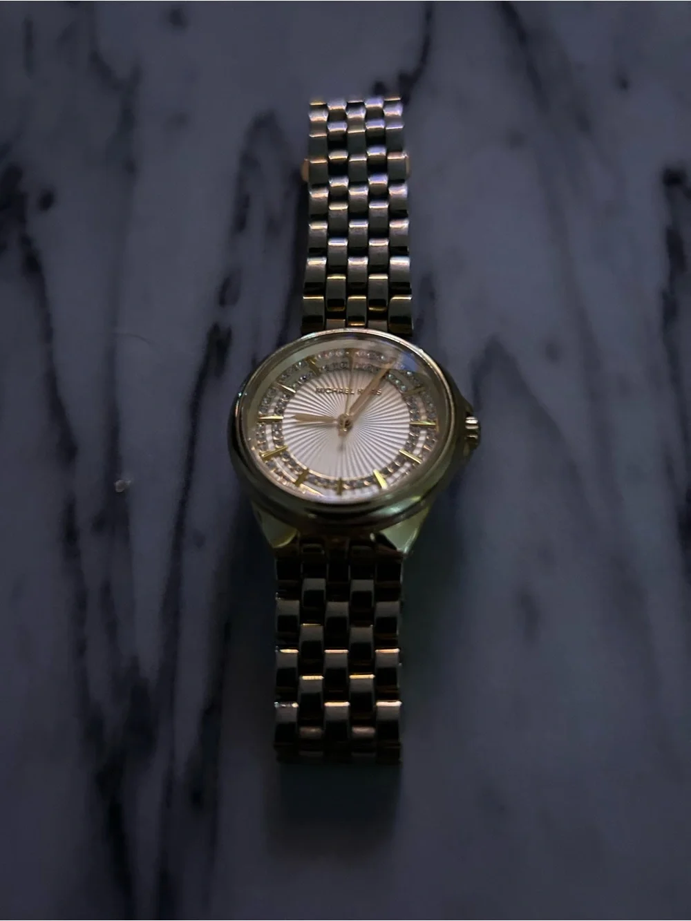 Michael Kors Goldtone Crystal Darci/Channing Watch MK3421 - Needs Battery